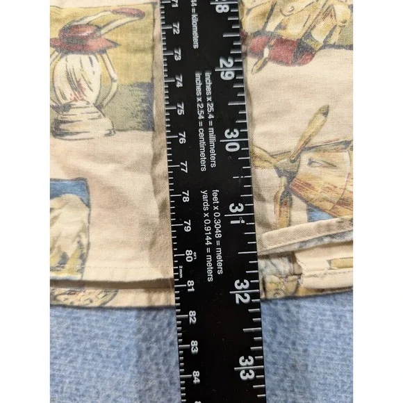 Woolrich Mens Large Stone Camping Elements All Over Print Cotton Button Up Shirt - Picture 7 of 8